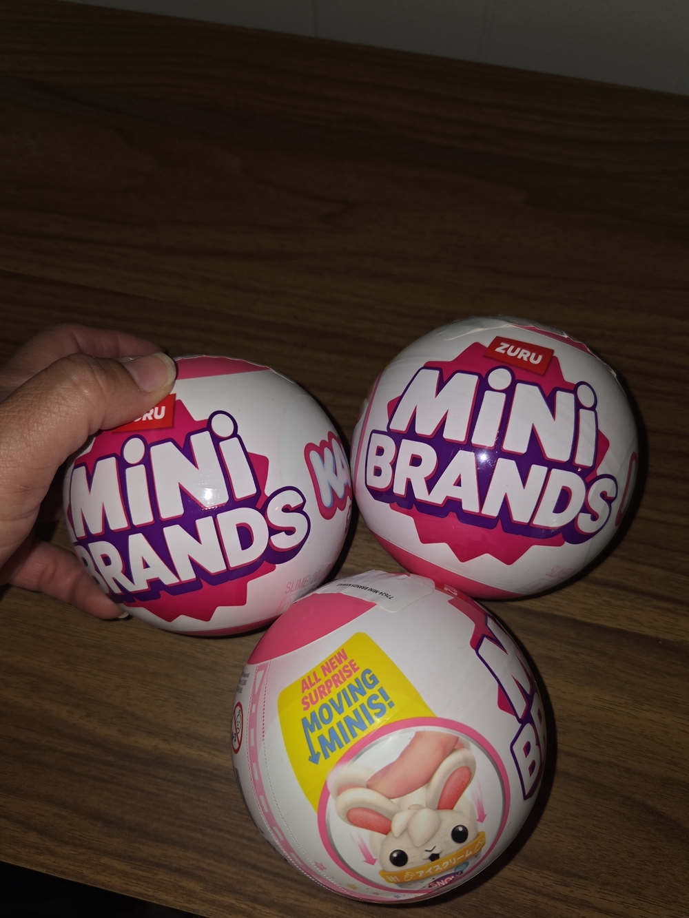 Zuru Mini Brands Surprise Balls - Pink & White Collectible Toys